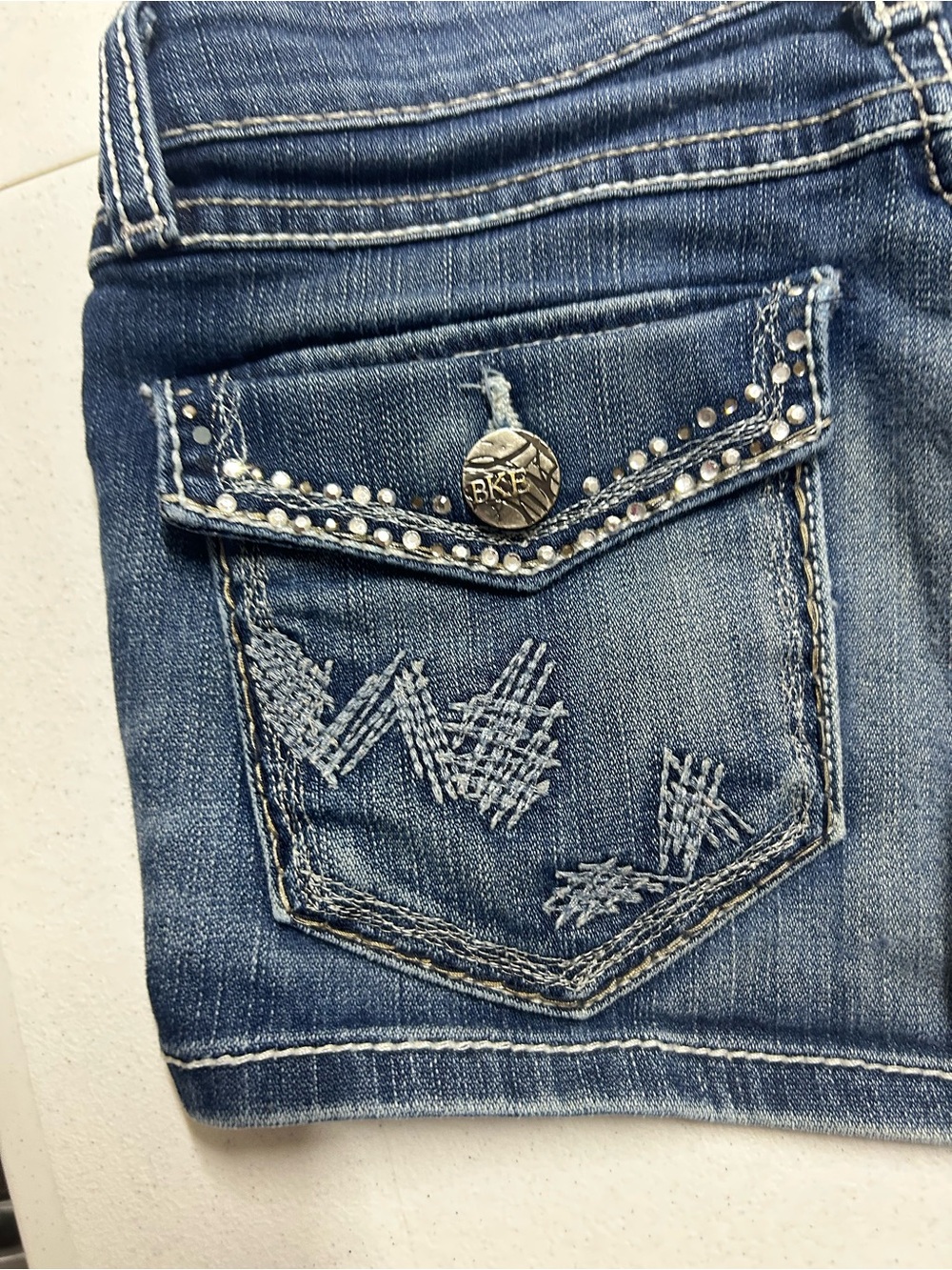 Women's Dark Blue BKE Shorts size 25 - Picture 5 of 7